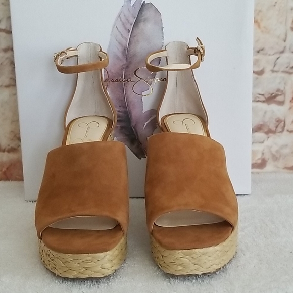 New Jessica Simpson Suella Leather Sandals - Picture 2 of 13